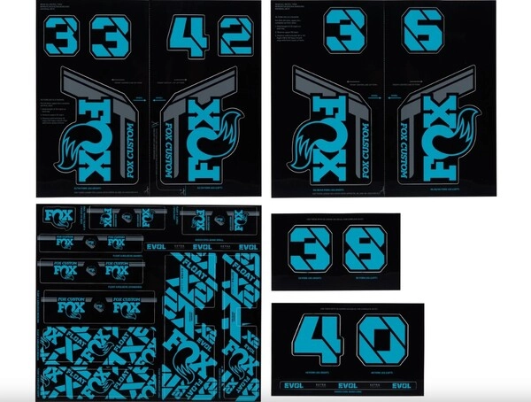 fox 803-01-735 set nalepk heritage turquoise