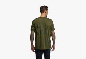 raceface majica kratek rokav crest mens vel:l zelena