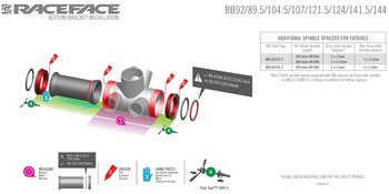 raceface os pogona 30mm press-fit bb92  ext seal