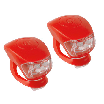 m-wave set luci cobra iv sz led z baterijami rdeca