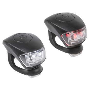 m-wave set luci cobra iv sz led z baterijami rdeca