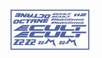 ecult octane 24 set nalepk za okvir kolesa barva: modra