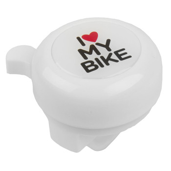 m-wave zvoncek i love my bike 55 mm plasticen bel