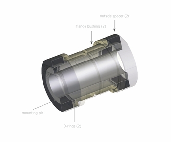 fox 803-03-285 distancnik 8mm x 2515mm alu