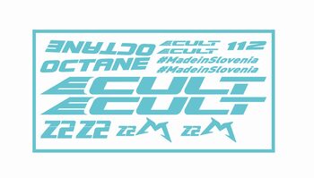 ecult octane 24 set nalepk za okvir kolesa barva: turkizna