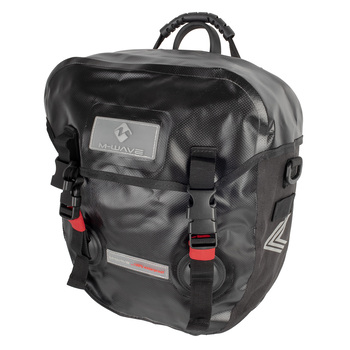 m-wave torba za prtljaznik 25l vodoodporna crna